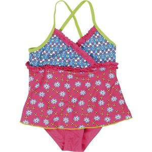 Playshoes Badpak Met Rokje Uv-werend Roze/blauw Maat 98/104