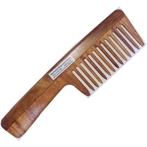 Handgemaakte palissander kam - ontwarren van dik en krullend haar - milieuvriendelijk