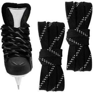 244 cm Waxed Ice Hockey Laces for Ice Skating Anti-Break Skates