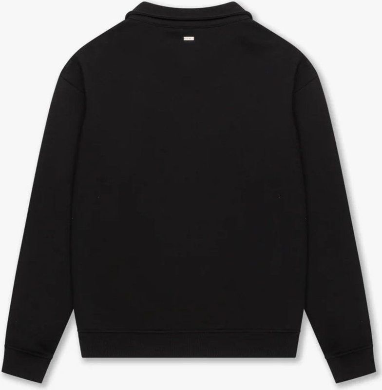 Croyez - Etiquette Half-Zip Sweater - Zwart