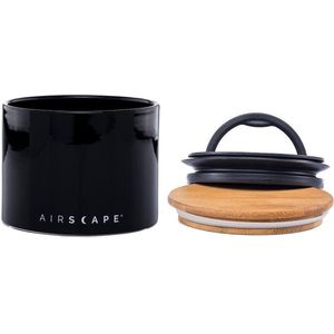 Airscape® Ceramic 250gr. - voorraadpot -voorraadbus - vershouddoos - voedselveilig - BPA vrij - koffiepot - Zwart – Obsidian