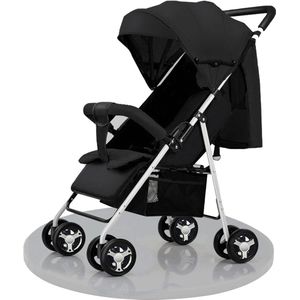 Ultralichte kinderwagen met verstelbare ligpositie - draagbare reisbuggy voor pasgeborenen tot 40 kg
