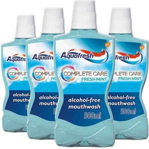 Aquafresh Mondwater Complete Care Fresh Mint - 4 x 500 ml - Voordeelverpakking