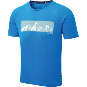 Dare 2B Righteous II Grafisch T-Shirt Met Korte Mouwen Voor Heren Helderblauw