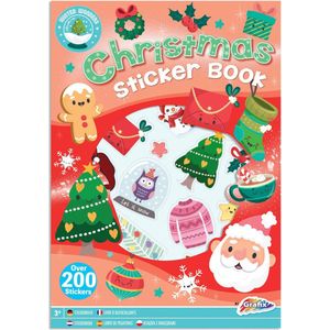 Kerst Stickerboek A4, 8 Vellen, kerstmis, knutselen, kinderen, diy