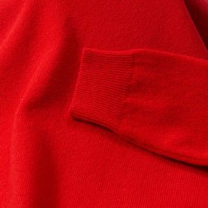 Osborne Knitwear Trui met V hals - Dames - Lamswol - Tartan Scarlet - M