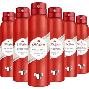 Old Spice Deo spray – Original 150 ml - 6 stuks - Voordeelverpakking