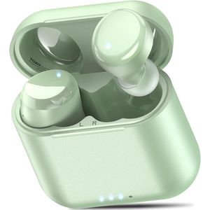Mini-draadloze bluetooth-hoofdtelefoon met 50 uur batterijduur en IPX8 waterdicht, ergonomisch ontwerp