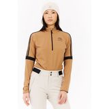 Protest - PRTCarly - Skipully Dames - Teddy Brown - Lange Mouwen - 1/4 Rits