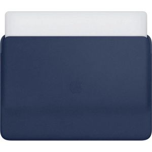 Apple echt lederen Sleeve voor de MacBook 15 inch - Macbook case - 15 inch laptop sleeve – Blauw