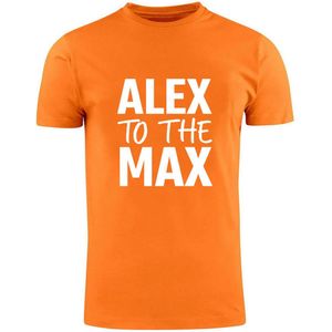 Alex to the max Oranje Heren T-shirt | Koningsdag | bier | koningin