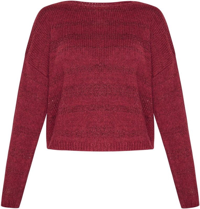 usha - Fashion Look Collection - Sweater - Relaxed-fit - Met Stripes Patroon