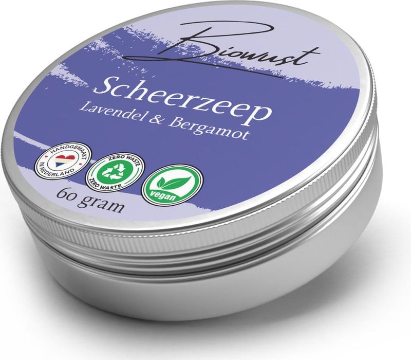 Scheerzeep - Groen - Handgemaakt - 100% Vegan - Plasticvrij