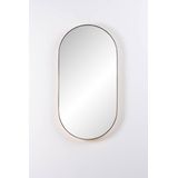 Ben Vita ovale spiegel met LED verlichting en anti-condens 40x80 cm Mat Zwart