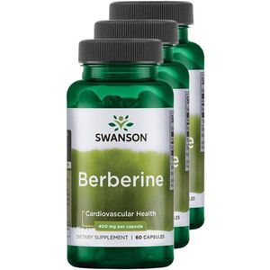 Swanson | Berberine | 60 capsules | 3 stuks | 3 x 60 capsules