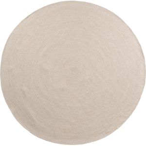 Vloerkleed Plano - Gerecycled polyester - Beige - 200 x 200 cm (B x L)