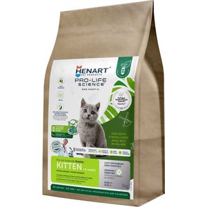 Henart Insect Junior Hypoallergenic katten droogvoer - Neutraal smaak - 3 kg - kattenbrokken - Graanvrij
