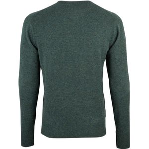William Lockie - Trui - Donkergroen - V-hals - Lamswol