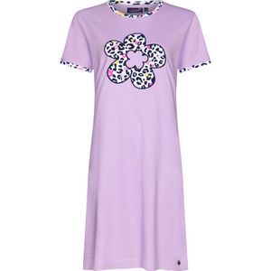 Rebelle Dames Nachthemd Wild Flower - Paars - Organisch Katoen - Maat 34