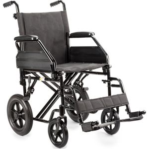 MultiMotion M9 lichtgewicht transportrolstoel - Rolstoel - Zitbreedte 45 cm - In hoogte verstelbare handvatten - Inklapbaar / opvouwbaar