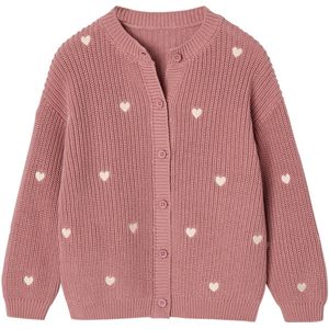 Vertbaudet - Vesten - Roze - Meisjesvest met Versieringen