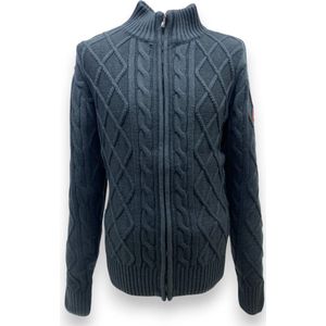 Nordberg Knut Sweater Full Zip - Heren - Antraciet - Maat XL