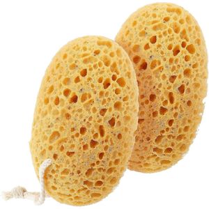 AOZUO 2 pieces bath sponges, ultra-soft, comfortable feel with dense foam sponges, large scrub body sponge for gentle thorough cleansing for sensitive, dry skin