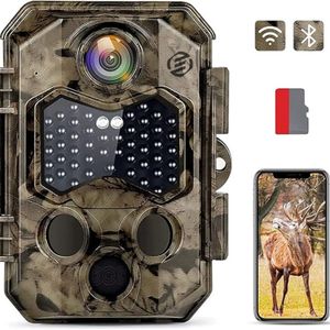 Equivera Wildcamera met Nachtzicht - Wildcamera - Wildcamera voor Buiten - Jachtcamera - Bewegingssensor - Nachtzicht