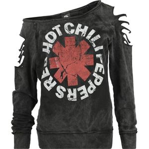 Red Hot Chili Peppers Crest Dames Sweatshirts - donkergrijs - S
