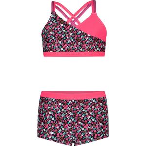 Just Beach J401-5018 Meisjes Bikini - Flower field - Maat 170-176