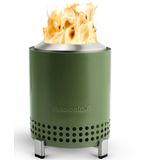 Solo Stove Mesa Vuurplaats voor op tafel met standaard | Rookarm minivuur voor in de stad en voorsteden, Werkt op pellets of hout, veilig, roestvrij staal, met reistas, 17,5 x 13 cm, 635 g, Groen
