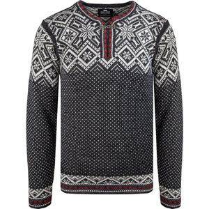 Norfinde Retro Noorse trui - 100% wol - donkergrijs