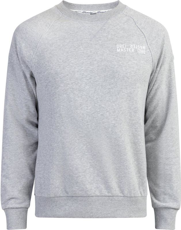 Dreimaster - Bridgeport - Sweatshirt - Licht Grijs Melange