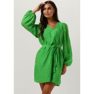 Freebird Wv-leaf-jacquard-ra-23-3 Jurken Dames - Rok - Jurk - Groen - Maat XS
