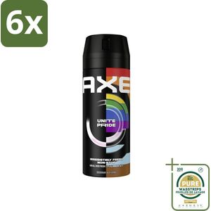 AXE - Deodorant Spray - Unite - Verzorgend - Kruidige Geur - 150 ml - Voordeelverpakking - 6 stuks - Kruidige geur - Deodorant spray