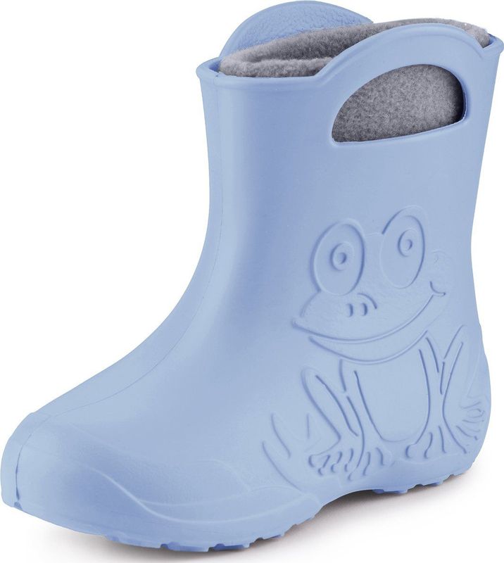 Ladeheid - LA-CA-FrogWinter - Kinder Regenlaarzen - Lichtblauw - Rubber - met Binnenschoen
