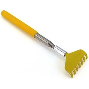 Actie4you® - Stevige Uitschuifbare Ruggenkrabber - 56 cm - Stevige ruggenkrabber - Rugkrabber - Geel