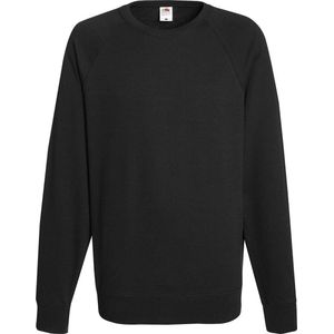 Fruit of the Loom Sweater Raglan Sweat Ronde Hals Zwart maat M