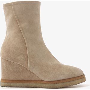 VIA VAI Aura Miley Enkellaarsjes dames - Beige - Maat 39