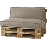 2L Home & Garden Palletkussen Metro Lounge Beige - 120 x 80cm