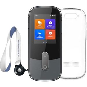 Draadloze Taalvertaler Apparaat - Real-time Tweerichtings Vertaling - 144 Talen - Offline Werking - Foto Vertaling - HD Camera - Touchscreen - Ideaal voor Reizen, Zaken en Studie
