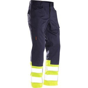 Jobman 2314 Hi-vis Service Werkbroek Navy/Geel - Maat C56