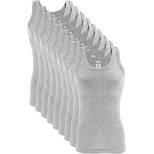 9 stuks SQOTTON onderhemd - 100% katoen - Grijs - Maat S