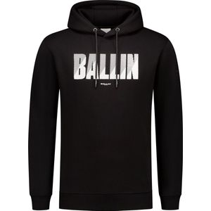 Ballin Amsterdam - Heren Regular fit Sweaters Hoodie LS - Black - Maat XS