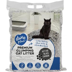 Duvo+ Kattenbakvulling premium active black carbon Blauw/grijs 12kg