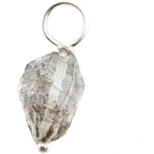 Ruwe Edelsteen Hanger Herkimer Diamant 925 Zilver (8 – 12 mm)