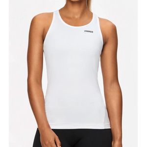 Stronger - Signature Racerback - Sportshirt - Dames - Wit - Maat XXL
