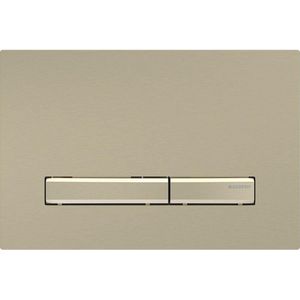 Geberit Sigma 50 Bedieningsplaat - 25x14,6cm - 2 toets - Messing