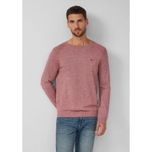 Gebreide Trui - Regular Fit - Ronde Hals - Zacht Mouliné Breisel