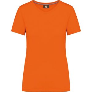 T-shirt Dames M WK. Designed To Work Ronde hals Korte mouw Orange 65% Polyester, 35% Katoen